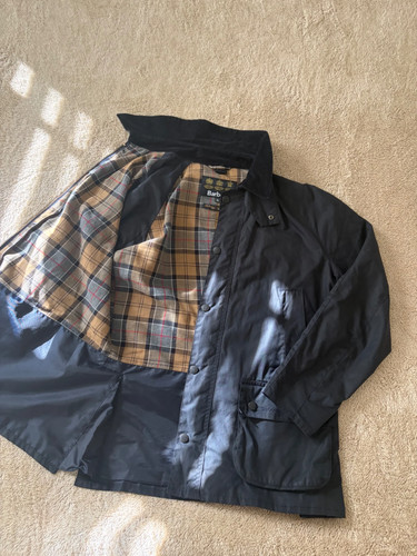 Barbour black waxed cotton - barbour,