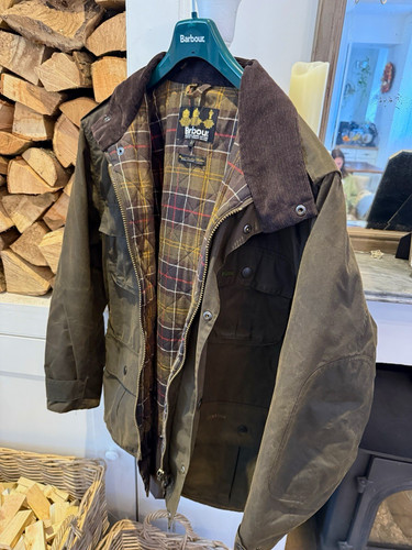Barbour brown waxed jacket - brown,