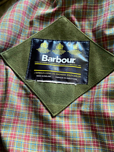 Barbour green wool tartan - barbour,