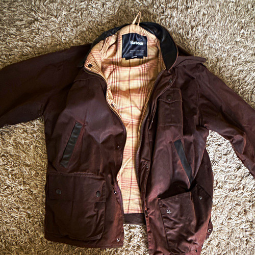 Barbour bushman waxed - waxed, cotton