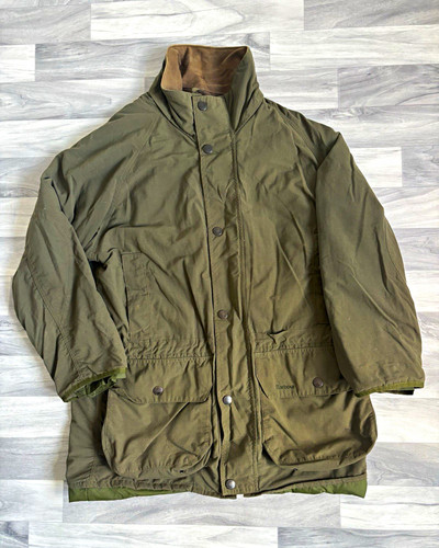 Barbour green cotton canvas - green,