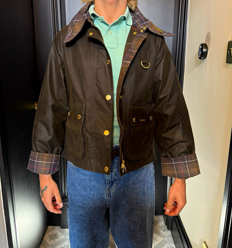 Barbour brown spey waxed - barbour,