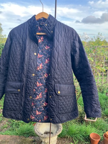 Barbour navy quilted jacket - navy,