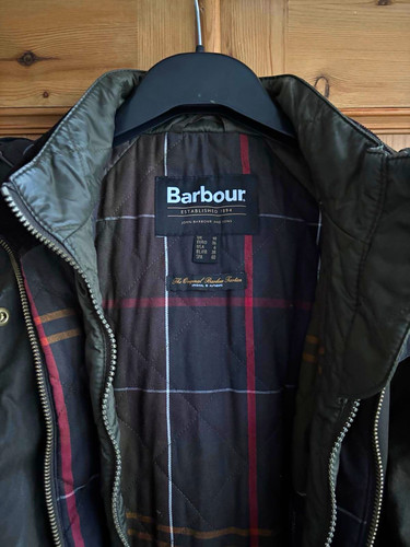 Barbour green waxed cotton - green,