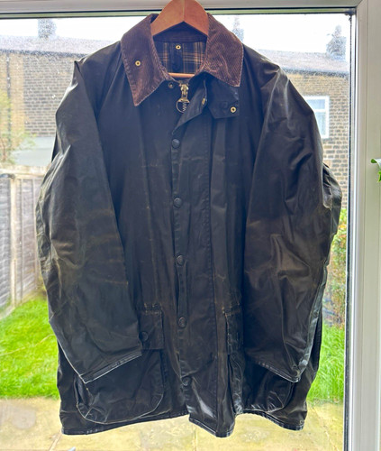 Barbour beaufort black waxed - black,