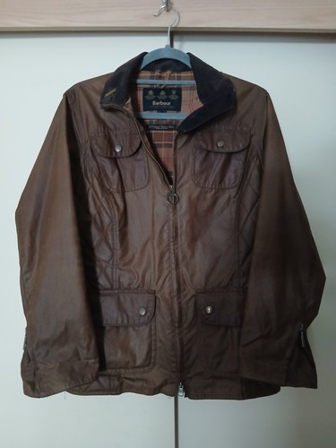 Barbour brown waxed cotton - waxed,