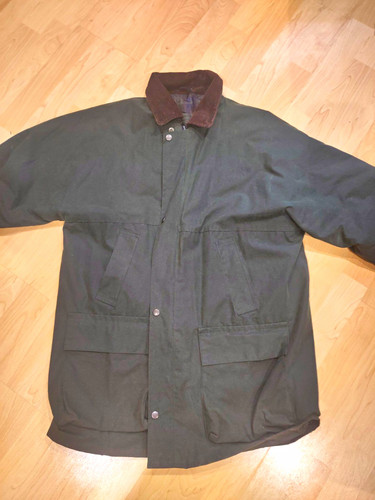 Green waxed cotton hooded - waxed,
