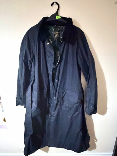 Barbour womensnavy long - womensnavy, waxed