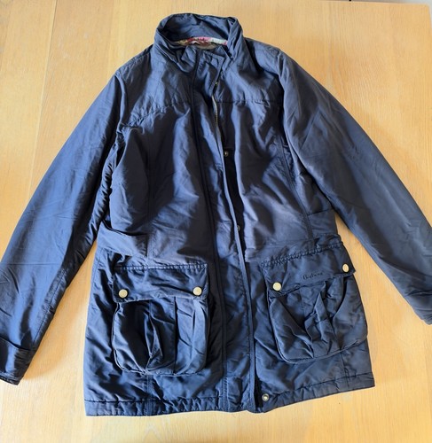 Barbour navy hooded waterproof - hooded,