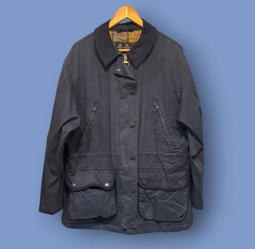 Barbour classic navy waxed - classic,