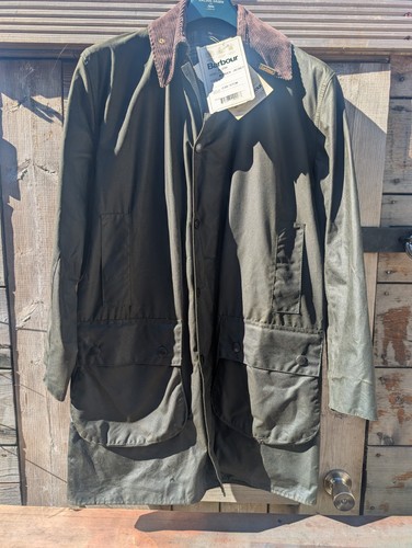 Barbour wax jacket with tags