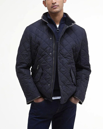 Barbour navy powell quilted - barbour,