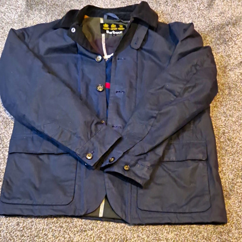 Barbour hortal mens navy waxed - hortal,
