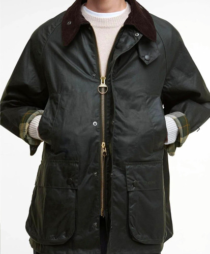 Barbour mens green waxed - green,